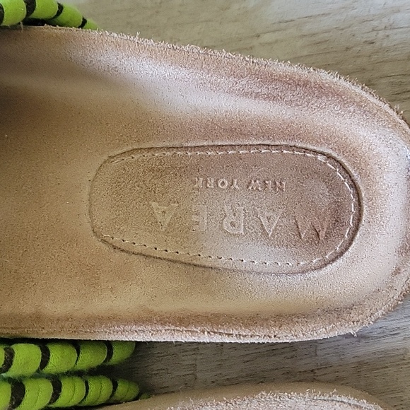 Marea Cruzado slide in size 40 in color Lemon/Military Green - Picture 2 of 7